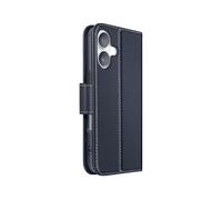 AVIZAR Protettiva PREM-BL-16R Custodia a libro per Apple iPhone 16, Blu notte