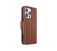 AVIZAR Protettiva PREM-BR-16P Custodia a libro per Apple iPhone 16 Pro, Marrone