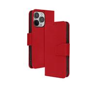 AVIZAR Protettiva PREM-RD-13PR CUSTODIA A LIBRO per Apple iPhone 13 Pro, Rosso