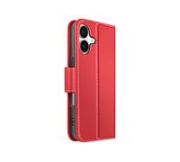 AVIZAR Protettiva PREM-RD-17N Custodia a libro per Apple iPhone 17, Rosso
