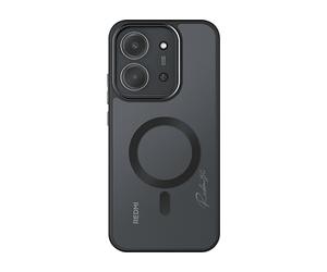 AVIZAR Protettiva SKIMAG-XR15C Cover per Xiaomi Redmi 15C, Nero trasparente