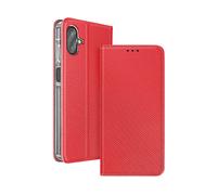 AVIZAR Protettiva SMART-RD-GA07 Custodia a libro per Samsung Galaxy A07, Rosso