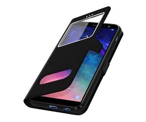AVIZAR Protettiva TOWIND-BK-A605 Custodia per Samsung Galaxy A6 Plus, Nero