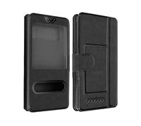 Avizar, Custodia Folio 2 finestre taglia M extra slim con supporto e aggancio