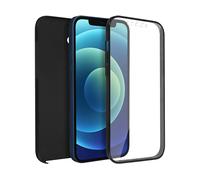 AVIZAR Protettiva TPGLASS-BK-12MI Cover per Apple iPhone 12 Mini, Nero