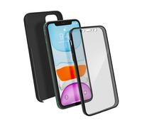 AVIZAR Protettiva TPGLASS-BK-IP11 Cover per Apple iPhone 11, Nero