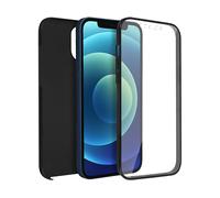 AVIZAR Protettiva TPGLASS-BK-IP12 Cover per Apple iPhone 12 Pro, Nero