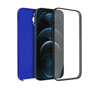AVIZAR Protettiva TPGLASS-BL-12PM Cover per Apple iPhone 12 Pro Max, Blu