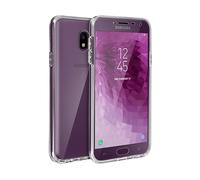AVIZAR Protettiva TPGLASS-CL-J4 Cover per Samsung Galaxy J4, Trasparente