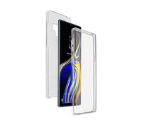 Cover Samsung Galaxy Note 9 Protezione Silicone + Retro Rigido - Trasparente