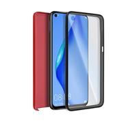 AVIZAR Protettiva TPGLASS-RD-P40L Cover per Huawei P40 Lite, Rosso