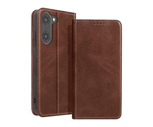 AVIZAR Protettiva VINT-BR-CE5 Custodia a libro per OnePlus Nord CE5, Marrone scuro