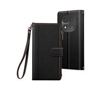 AVIZAR Protettiva WALLET-BK-N14P Custodia per Xiaomi Redmi Note 14 Pro/14 Pro Plus, Nero
