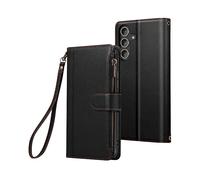 AVIZAR Protettiva WALLET-BK-S24FE Custodia per Samsung Galaxy S24 FE, Nero