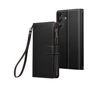 AVIZAR Protettiva WALLET-BK-S24R Custodia per Samsung Galaxy S24/S25, Nero