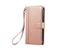 AVIZAR Protettiva WALLET-RG-S25E Custodia per Samsung Galaxy S25 Edge, Rosa