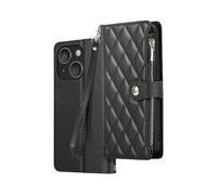 AVIZAR Protettiva WALLOZ-BK-15R Custodia per Apple iPhone 15, Nero
