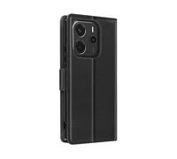 AVIZAR Protettiva YK07-BK-N144 Custodia a libro per Xiaomi Redmi Note 14 4G, Nero