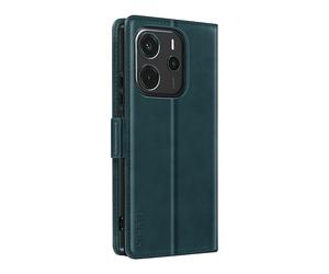 AVIZAR Protettiva YK07-BL-N144 Custodia a libro per Xiaomi Redmi Note 14 4G, Verde petrolio