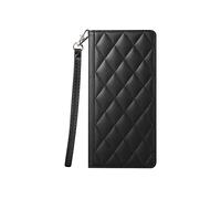 AVIZAR Quilted elegance CUSTODIA A LIBRO per Samsung Galaxy S26, Nero