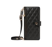 AVIZAR Quilted elegance CUSTODIA A LIBRO per Samsung Galaxy S26 Ultra, Nero