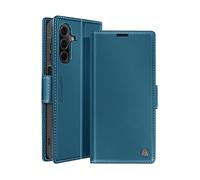 AVIZAR RETRO WALLET LINE CUSTODIA A LIBRO per Samsung Galaxy A26, Blu