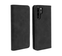 Custodia a portafoglio Avizar con funzione supporto nera per Huawei P30 Pro
