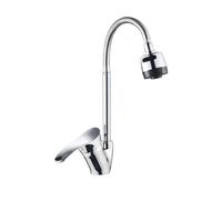 Avizar, Rubinetto da Cucina Girevole con Becco Flessibile Finitura Cromo