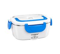 Avizar, Scaldavivande Elettrico Portatile 1,5 L con Ciotola Inox, Blu