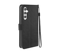 Mayaxess Custodia per Samsung A54 5G portafoglio funzione supporto e cordino, Nero