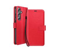 AVIZAR SECURECARD CUSTODIA A LIBRO per Samsung Galaxy S25 FE, Rosso