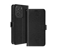 AVIZAR SECURECARD CUSTODIA A LIBRO per Xiaomi Redmi Note 14 4G, Nero