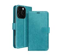 AVIZAR Securecard ss CUSTODIA A LIBRO per Apple iPhone 16 Pro Max, Turchese