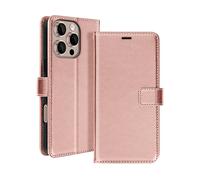 AVIZAR Securecard ss CUSTODIA A LIBRO per Apple iPhone 16 Pro, Rosa champagne