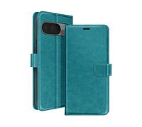 AVIZAR Securecard ss CUSTODIA A LIBRO per Google Pixel 9, Turchese