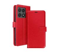 AVIZAR Securecard ss CUSTODIA A LIBRO per Xiaomi 14T, Rosso
