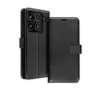 AVIZAR SECURECARD SS CUSTODIA A LIBRO per Xiaomi 15, Nero