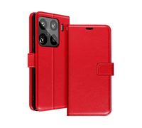 AVIZAR Securecard ss CUSTODIA A LIBRO per Xiaomi 15 Pro, Rosso