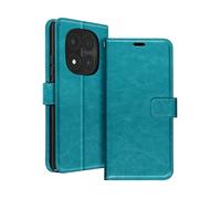 AVIZAR Securecard ss CUSTODIA A LIBRO per Xiaomi Redmi Note 14 Pro Plus, Turchese