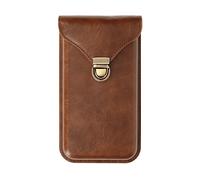 Avizar Custodia da cintura verticale per smartphone 6,7'' portacarte passante Marrone scuro
