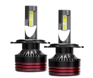 Avizar, Set di 2 lampadine LED M8 Pro H4 60W 12V 6000K 12000lm IP65 per auto