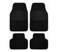 Avizar, Set di tappetini universali per auto in PVC ecologico, Nero