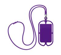 Avizar, Custodia universale con cordino e scomparto Carte serie NeckPouch, Viola
