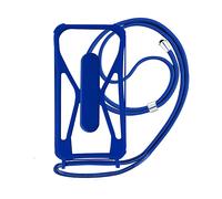 Cover Universale Smartphone con Cordino, Angoli Bumper e Cavalletto blu
