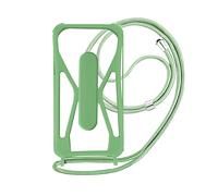 Cover Universale Smartphone con Cordino, Angoli Bumper e Cavalletto verde chiaro