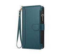 AVIZAR Silicone CUSTODIA A LIBRO per Oppo A5 Pro, Verde scuro