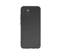 AVIZAR Silicone microfibra COVER per Samsung Galaxy A03 4G, Nero