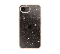 AVIZAR Silicone morbido glitterato Cover per Apple iPhone 16e, Dorato