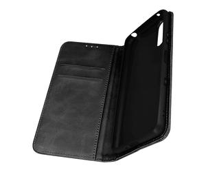 AVIZAR SIMLEATHER PREMIUM CUSTODIA per Sony Xperia 10 III, Nero