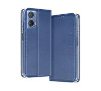 AVIZAR SMART PREMIUM CUSTODIA A LIBRO per Motorola Moto G24 Power, Blu notte